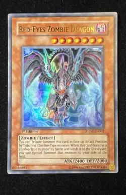 Ultra Rare 1st Edition | Red-Eyes Zombie Dragon | SDZW-EN001 | LP - Image 1