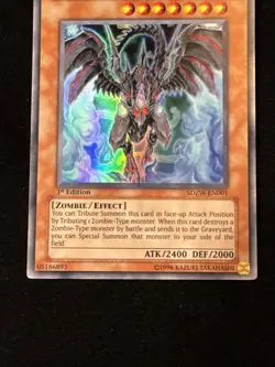 Ultra Rare 1st Edition | Red-Eyes Zombie Dragon | SDZW-EN001 | LP - Image 3