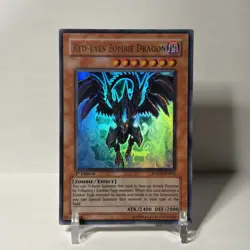 Yugioh Red-Eyes Zombie Dragon SDZW-EN001 Zombie World 1st Edition MP - Image 1