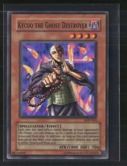 Yu-Gi-Oh! Kycoo the Ghost Destroyer Labyrinth of Nightmare SR LON-062 Unlimited - Image 1