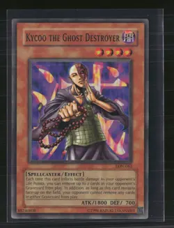 Yu-Gi-Oh! Kycoo the Ghost Destroyer Labyrinth of Nightmare SR LON-062 Unlimited - Image 1