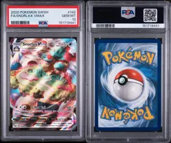 Pokemon Snorlax VMAX Full Art Ultra Rare Holo PSA 10 Sword & Shield 2020 #142 - Image 3