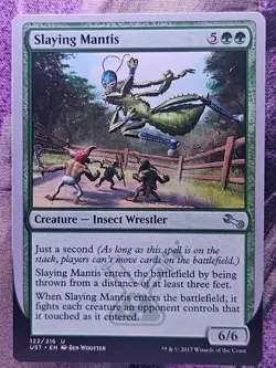 Slaying Mantis 122 Uncommon Unstable Magic: The Gathering Lightly Played - Image 1