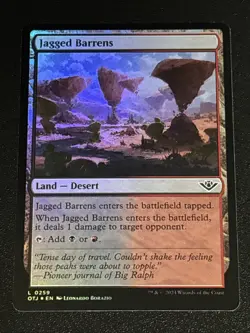 MTG Outlaws of Thunder Junction Jagged Barrens Foil 0259 - Image 1