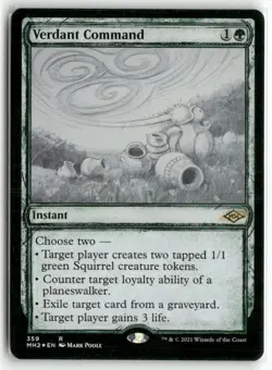 Verdant Command (Showcase) 359 Modern Horizons 2 Magic: The Gathering Foil LP - Image 1