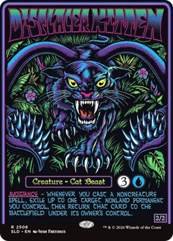 MTG - Displacer Kitten - Dungeons & Dragons Secret Lair - Magic the Gathering - Image 1
