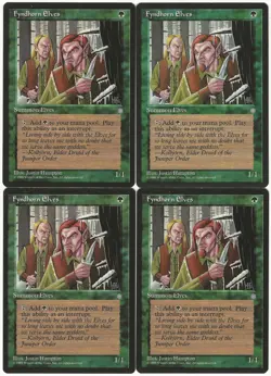 MTG Fyndhorn Elves x4 Ice Age Common NM/LP Playset - Image 1