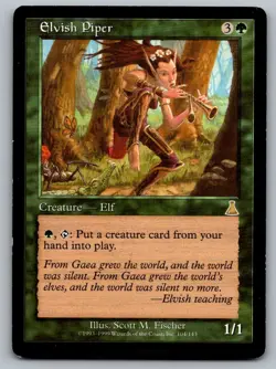 Elvish Piper 104 Rare Urza's Destiny Magic: The Gathering Moderately Played - Image 1