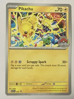 Pokemon Pikachu Promo 2025 World Championships SVP EN 225 Pokemon Worlds 🔥🔥🔥 - Image 1