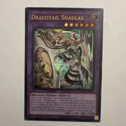 Konami Yu-Gi-Oh! TCG Dracotail Shaulas BODE-EN047 1st Ed Ultra Holo - Image 1