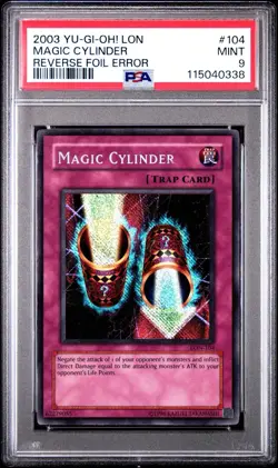 2003 Yu-Gi-Oh! Magic Cylinder Labyrinth of Nightmare LON Secret PSA 9 REVERSE - Image 1