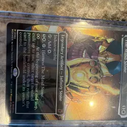 Marvel Super Heroes The Mind Stone 0386 Mythic Foil Full Art Legendary W - Image 3