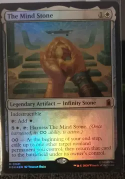 The Mind Stone FOIL MTG NM Marvel Super Heroes M 0021 Mythic Rare MSH - Image 1