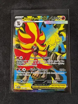 Pokemon TCG Mega Pyroar Ex Full Art 099/086 NM English Chaos Rising - Image 1