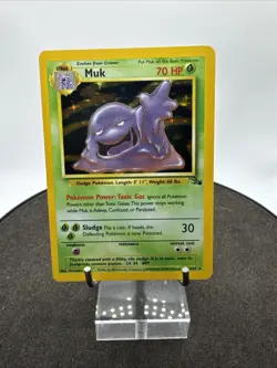 Pokemon Card Muk 13/62 Holo Rare Fossil WOTC 1999 - Image 1