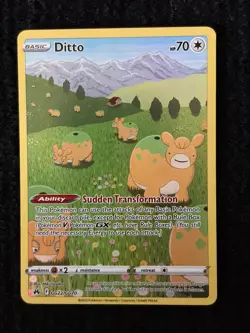 Ditto GG22/GG70 NM SWSH: Crown Zenith: Galarian Gallery Holo Pokemon TCG - Image 1