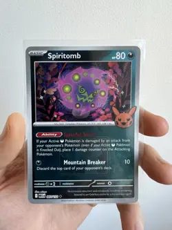 Pokemon TCG Spiritomb 087/132 - Mega Evolutions League Stamped Halloween Promo - Image 1