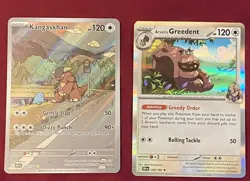 Kangaskhan 204/182 Sv10: Destined Rivals & Arvens Greedent 159/182 Mint cond. - Image 1