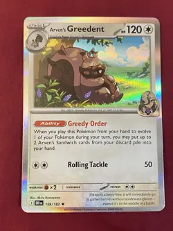 Kangaskhan 204/182 Sv10: Destined Rivals & Arvens Greedent 159/182 Mint cond. - Image 5