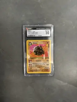 CGC 10 Golem 36/62 Fossil 1st Edition Holo Rare Pokemon TCG Card 1999 EN - Image 1