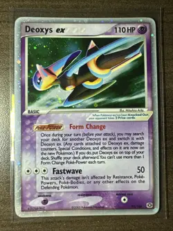 (LP) Pokemon Deoxys ex Speed Forme Holo Rare 93/106 English With Swirl - Image 1