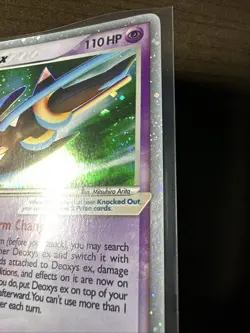 (LP) Pokemon Deoxys ex Speed Forme Holo Rare 93/106 English With Swirl - Image 3