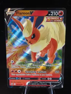 Pokemon TCG Flareon v SWSH149 Black Star Promo - Image 1