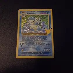 Pokemon TCG Blastoise Holo Card 25th Anniversary Celebration 2/102 - Image 1