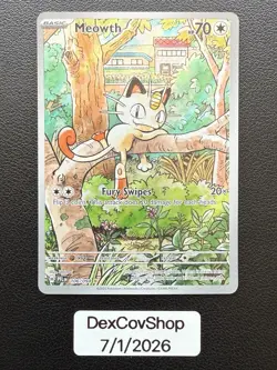 Meowth 106/094 Me02: Phantasmal Flames IR NM Pack Fresh - Pokemon TCG - Image 1