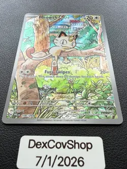 Meowth 106/094 Me02: Phantasmal Flames IR NM Pack Fresh - Pokemon TCG - Image 2