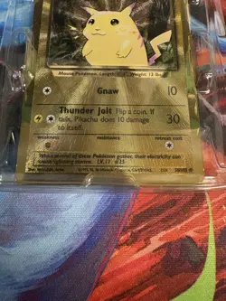 Sealed Perfectly Centered Celebrations Gold Metal Pikachu Pokemon Card - Image 2