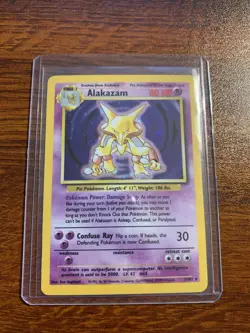 Alakazam Holo Base Set 1/102 Pokemon TCG Card LP Condition - Unlimited - Image 1