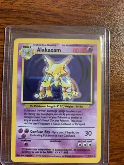 Alakazam Holo Base Set 1/102 Pokemon TCG Card LP Condition - Unlimited - Image 5