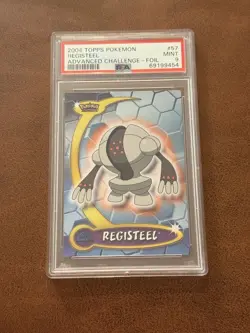 PSA 9 - Topps 2004 Pokemon Advanced Challenge Registeel #57 - Foil - Image 1