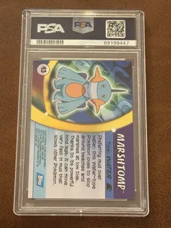 PSA 9 - Topps 2004 Pokemon Advanced Challenge Marshtomp #43 - Foil - Image 2