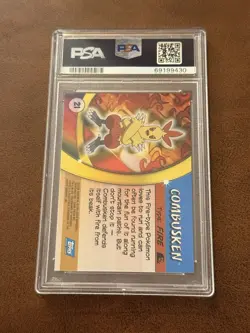PSA 8 - Topps 2004 Pokemon Advanced Challenge Combusken #21 - Foil - Image 2