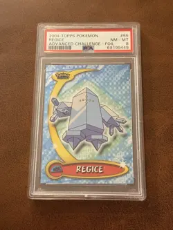 PSA 8 - Topps 2004 Pokemon Advanced Challenge Regice #55 - Foil - Image 1