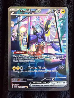 Miraidon ex 244/198 Special Illustration Rare Scarlet & Violet Pokemon Near Mint - Image 3