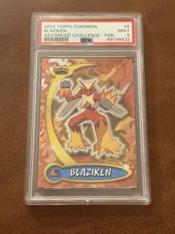 PSA 9 - Topps 2004 Pokemon Advanced Challenge Blaziken #9 - Foil - Image 1