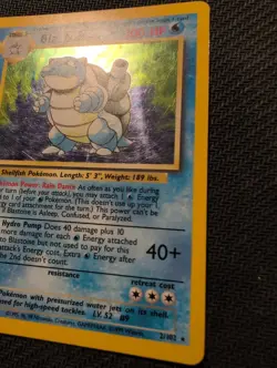 Blastoise Holo Rare 2/102 Pokemon Card Base Set MP - Image 4