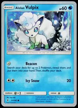 Alolan Vulpix 21/145 World Championship Decks - Pokemon NM/M (Common) - Image 1