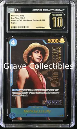 Monkey D. Luffy P-055 One Piece CGC 10 PRISTINE - Image 1