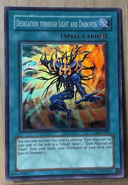 ‘Dedication Through Light And Darkness’ (IOC-095) Super Rare Holo, Yu-Gi-Oh!, HP - Image 1