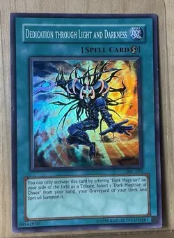 ‘Dedication Through Light And Darkness’ (IOC-095) Super Rare Holo, Yu-Gi-Oh!, HP - Image 2