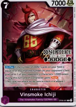 Vinsmoke Ichiji (Judge Pack Vol. 5) Foil R One Piece Promotion Cards OP06-061 NM - Image 1