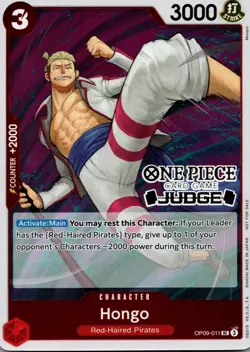Hongo (Judge Pack Vol. 5) Foil UC One Piece Promotion Cards OP09-011 NM - Image 1