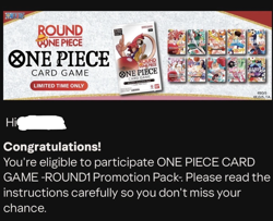 Round 1 x One Piece Collab Promo Pack ✅ CONFIRMED PREORDER - Image 1