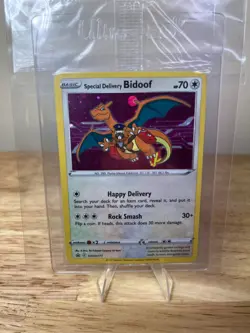 2021 Special Delivery Bidoof SWSH177 SWSH: Sword & Shield Promo Card Holo Sealed - Image 1