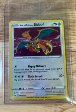 2021 Special Delivery Bidoof SWSH177 SWSH: Sword & Shield Promo Card Holo Sealed - Image 4