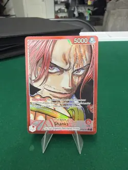 One Piece TCG Shanks OP09-001 Alt Art Leader English Near Mint - Image 1